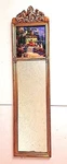 Antique Wall Hanging Wood Framed Mirror With Image Of Italian Villa. Fixed Price $39.99.