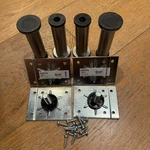 Set Of Ikea Capita Legs For Cabinet Stainless Steel 4-5" 18612. Fixed Price $19.97.
