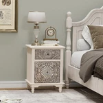 Chic Vintage 2-DRAWER Accent Dresser For Bedroom, Living Entryway. Fixed Price $211.99.