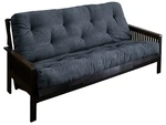 Mozaic Textured Blue Grey Full Size 8-INCH Gel Dual Memory Foam Futon Mattress. Fixed Price $315.00.