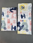 Star Wars Full Sheet Set Flat & Fitted Jay Franco Aircraft Darth Vader Atat. Fixed Price $15.50.