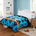 Southwest Design (navajo Print) King Size Supersoft Reversible Blanket (turqu.... Fixed Price $103.02.