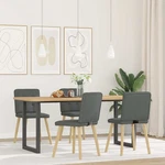 Dining Chairs 4 Pcs Dark Gray Fabric Dinner Kitchen Vidaxl. Fixed Price $114.99.