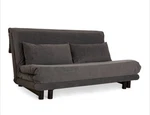 Ligne Roset Gray Futon Sofa Bed, Fabric, Convertible, 165CM, Modern Sleeper. Fixed Price $1525.00.