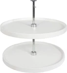 Knape & Vogt PFN24ST-W 31.5" By 24" Full-round Polymer Lazy Susan. Fixed Price $98.99.