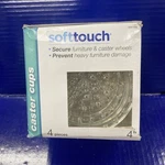 Softtouch Secure Furniture & Caster Wheels - Pieces 4" Cups Open Box. Fixed Price $18.88.