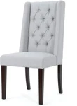 Christopher Knight Home Blythe Tufted Fabric Dining Chairs, Light Grey / Brown. Fixed Price $250.00.