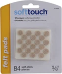 Softtouch 3/8" Round Mini Self-stick Furniture Slider Felt Pads For Hard Surface. Fixed Price $13.51.