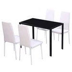 Modern Rectangular Dining Table And Chair Set For Kitchen & Rooms Vidaxl. Fixed Price $230.99.