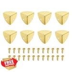 Uxcell 8 Pcs Light Gold Metal Box Corner Protector Guard W/ Screws. Fixed Price $20.00.