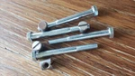 Set Of Four (4) Pairs Cross Dowels + Hex Bolts 1/4-20 (for Furniture, Ikea). Fixed Price $5.95.
