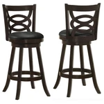 Coaster 29" Upholstered Bar Stool In Espresso And Black (set Of 2). Fixed Price $271.98.
