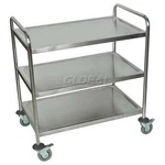 Luxor ST-3. Stainless Steel Transport Cart 37"H. Fixed Price $326.34.