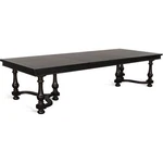 Sunny Designs Scottsdale 112" Wood Extension Table With Leaves In Black Walnut. Fixed Price $923.65.