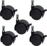 Mysit 2" Replacement Office Chair Or Stool Caster Wheels - With Brake Black. Fixed Price $26.05.