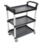 Cambro BC331KD110 Black Polyethylene 3-SHELF Service Cart W/ 300 Lb Capacity. Fixed Price $242.78.