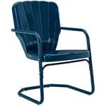 Crosley Furniture Ridgeland Metal Patio Chair In Navy (set Of 2). Fixed Price $189.41.