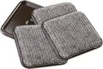 1/2" Square Reusable Carpet Bottom Furniture Caster Cups Protect Hardwood,. Fixed Price $23.87.