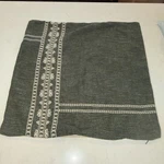 Studio Mcgee Oversize 24X24 Square Throw Pillow Cover Green Cream Embroidered. Fixed Price $29.99.