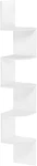 Furinno Rossi 5-TIER Wall Mount Floating Radial Corner Shelf, White. Fixed Price $32.87.
