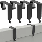 Cubicle Hooks Over Door Hangers Metal Black Office Partition 4 Pack. Fixed Price $14.95.