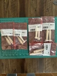 Nos Waddell 5 Pack Shaker 3-3/8" X 7/8" 760 & DI-OAK(10 Total Pegs). Fixed Price $17.24.