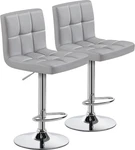 Yaheetech Set Of 2, Pu Leather Adjustable Barstools, Modern Counter. Fixed Price $67.99.