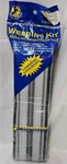 80' Webbing Kit Wellington Outdoor Chaise 3" Wide Blue Gray Grey Stripe New Vtg. Fixed Price $16.95.