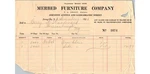 Merbed Furniture Co Invoice 1924 Nj French Walnut Chair & Cups Jersey City. Fixed Price $12.99.