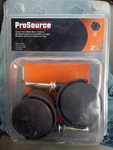 Pair Prosource 7112220 In Dual Wheel Furniture Caster Plate Mount Nylon. Fixed Price $12.00.