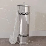 Chrome Plated Freestanding Toilet Brush Holder 15 X. Fixed Price $67.99.