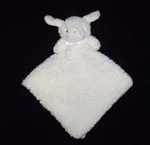 Bean Sprout Bunny Baby Blanket Cream Sherpa Pink Ears Nose Bow Security Lovey. Fixed Price $19.95.