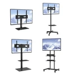 Tv Stand Mount Swivel Universal / Mobile Floor Adjustable Height. Fixed Price $67.99.