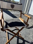 Telescope Casual Furniture Full Color Bar-height Director's 2 Chairs. Fixed Price $400.00.