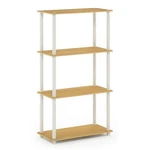 Furinno Turn-n-tube Wood 4-TIER Multipurpose Shelf Display Rack Beech/natural. Fixed Price $55.50.