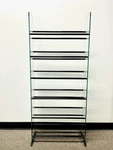 Transdeco Glass Dvd Cd Rack/stand Shelves 336 234 - Local Pick Up Only. Fixed Price $100.00.