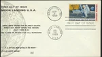 Moon Landing Cachet 1969 Dual Cancel Unaddressed First Day Cover Lot C7611. Fixed Price $9.97.