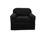 Maytex 4300513 Pixel Piece, Black Chair Slipcover 2-PIECE. Fixed Price $70.36.
