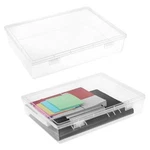 Plastic Storage Stackable Container Bin Organizer Box With Hinged Lid 2. Fixed Price $23.42.
