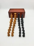 Nice Antique Regency Style Chess Set With Storage Box Circa 1920. Fixed Price $236.65.