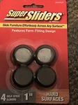 Super Sliders 4-PACK 1-IN Brown Round Felt Pad. Fixed Price $9.50.