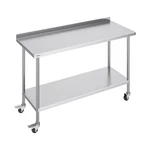 Vevor Stainless Steel Work Table Commercial Food Prep 24"X60" With Casters. Fixed Price $207.99.