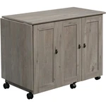 Expandable Sewing Table Top Storage Cabinet Mystic Oak 426136 Rolling Sauder. Fixed Price $369.99.