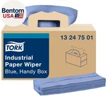 Industrial Paper Wiper Blue, Handy Box W7 4-PLY, 180 Feet, 13247501. Fixed Price $65.51.