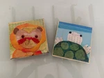 2 Oopsy Daisy Animals Maria Carluccio Canvas Art Wall Hangings Turtle & Lion. Fixed Price $30.00.