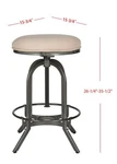 Safavieh Wildomar Stool, Reduced Price 2172712371 FOX6226C. Fixed Price $196.00.