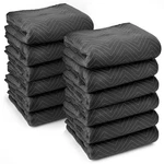 12 Moving Blankets Furniture Pads - Ultra Thick Pro 80" X 72" Black. Fixed Price $114.99.