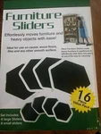 16 Piece Furniture Sliders Heavy Objects Moving Aid 8 Large & Small (2M-44). Fixed Price $9.95.