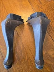 Vintage Chair. Stool Wooden Legs Repacements Set Of 2. Fixed Price $21.99.