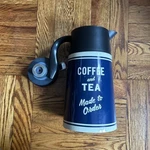 Kate Spade All In Good Taste Navy Coffee Teapot Beverage Thermal Carafe Rare. Fixed Price $19.99.